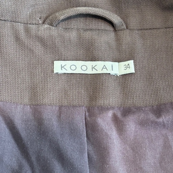 Kookai lined 3/4 sleeve cotton jacket size 34 - Picture 10 of 16